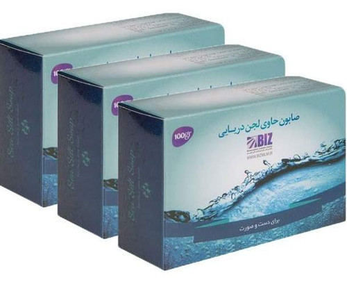 صابون درمانی حاوی لجن دریایی دست و صورت-پک 3 عددی